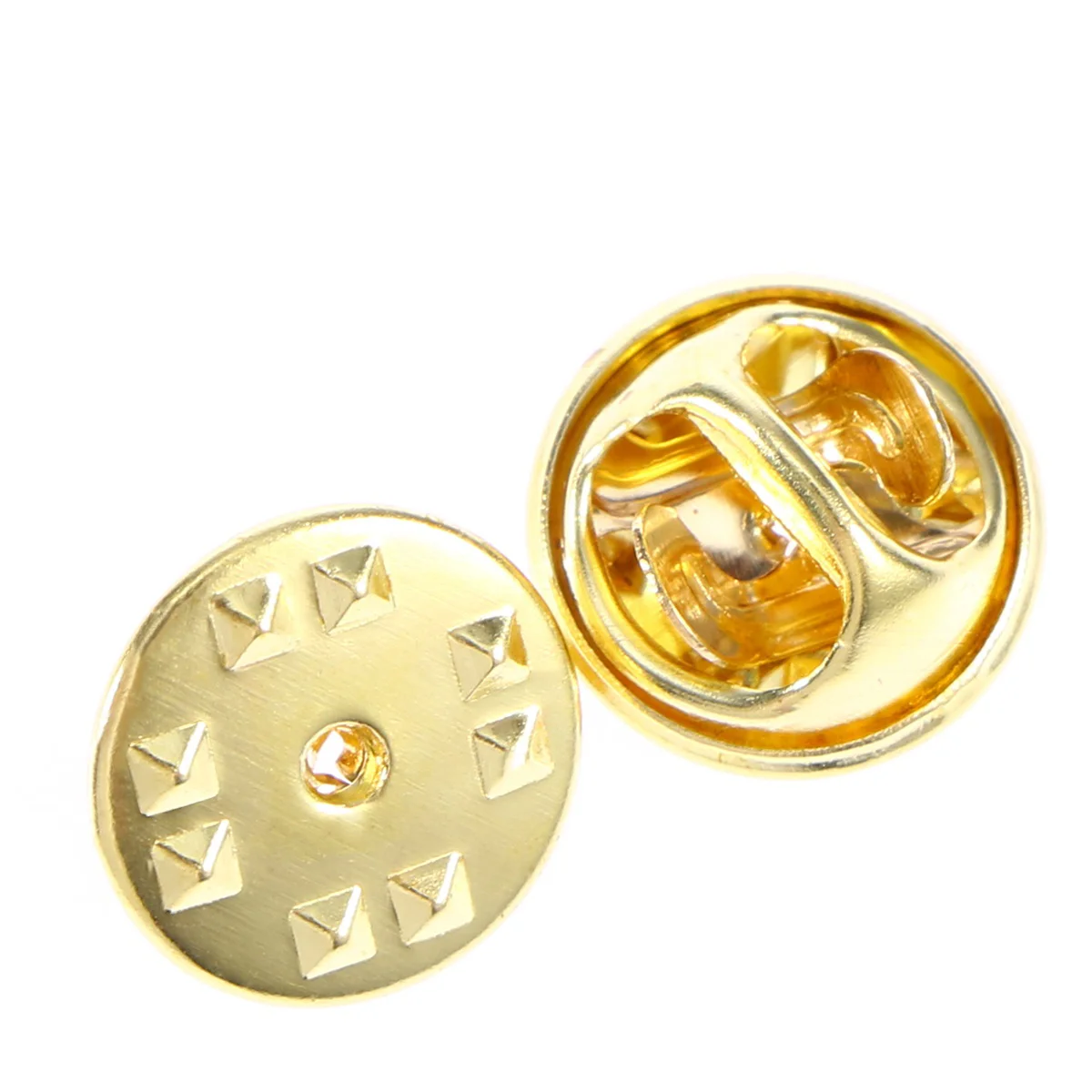

50 Pcs Labels Insignia Clutch Handbag Pin Lock Badge Metal Uniform Back Women's