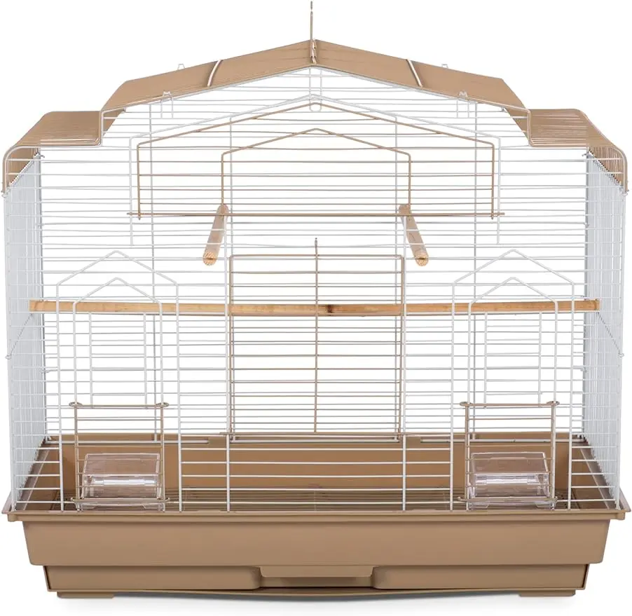 

Pet Products SP50051 Barn Style Bird Cage, Brown/White