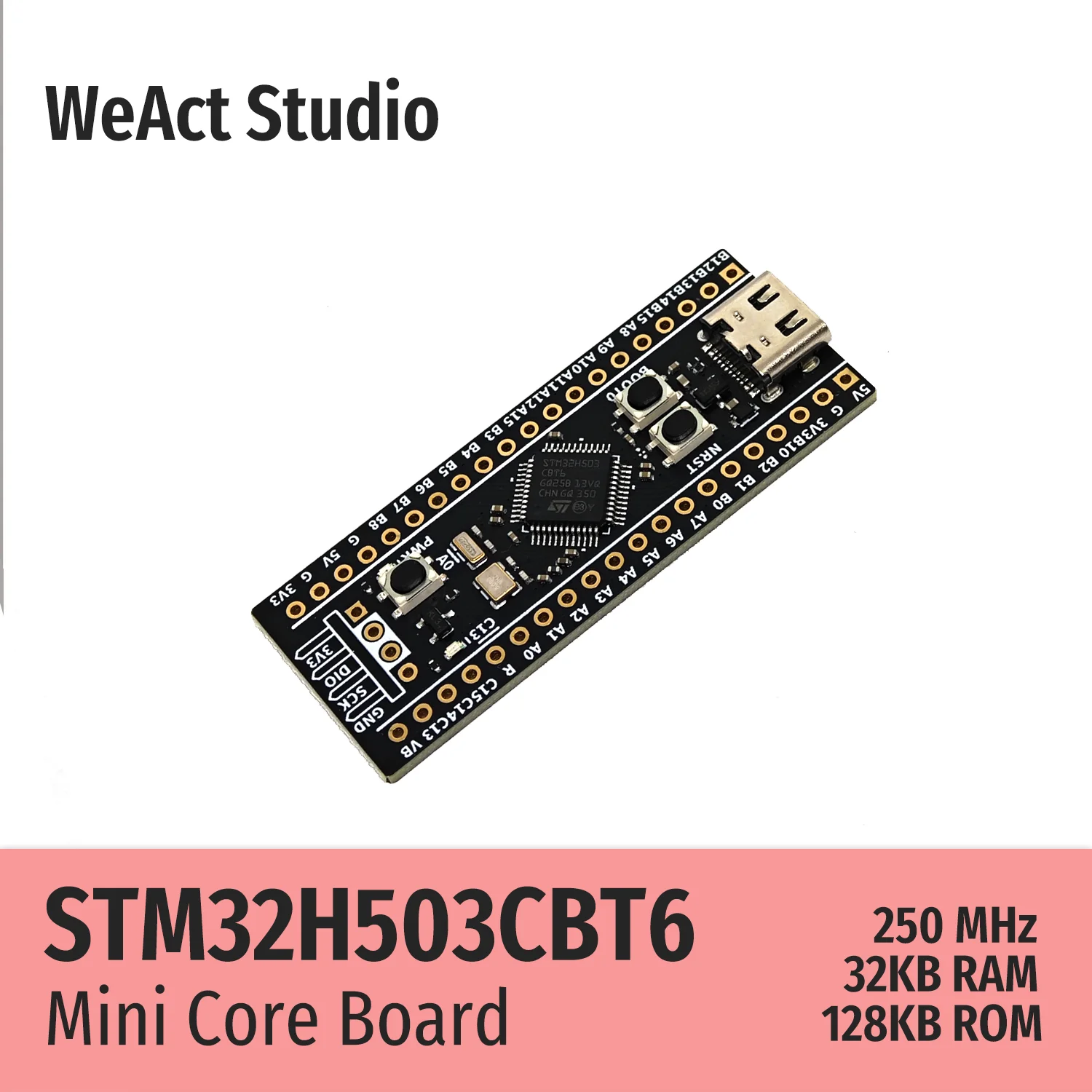 WeAct STM32H503CBT6 STM32H503CB STM32H503 STM32H5 STM32 Core Board Demo Board 2