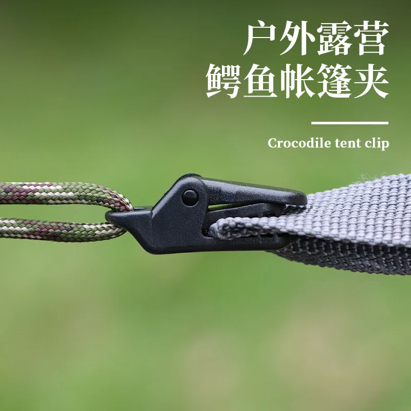 

10Pcs Outdoor Tarpaulin Clips Camping Tents Awning Wind Rope Clamp Equipment Plastic Clip Buckle Fixed Jaw Grip Hook Accesorios