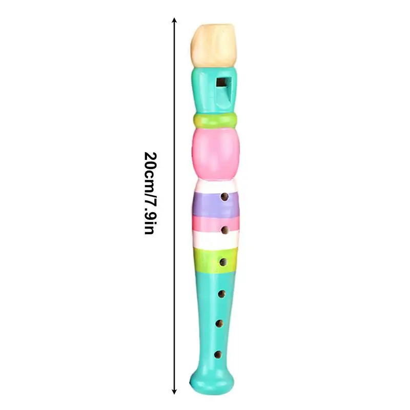 Kids Slide Whistle Wooden Flute Toy for Kid Musical Instrument Early Music Education Develop 6-Holes Recorder Wooden Flute Musical Instruments