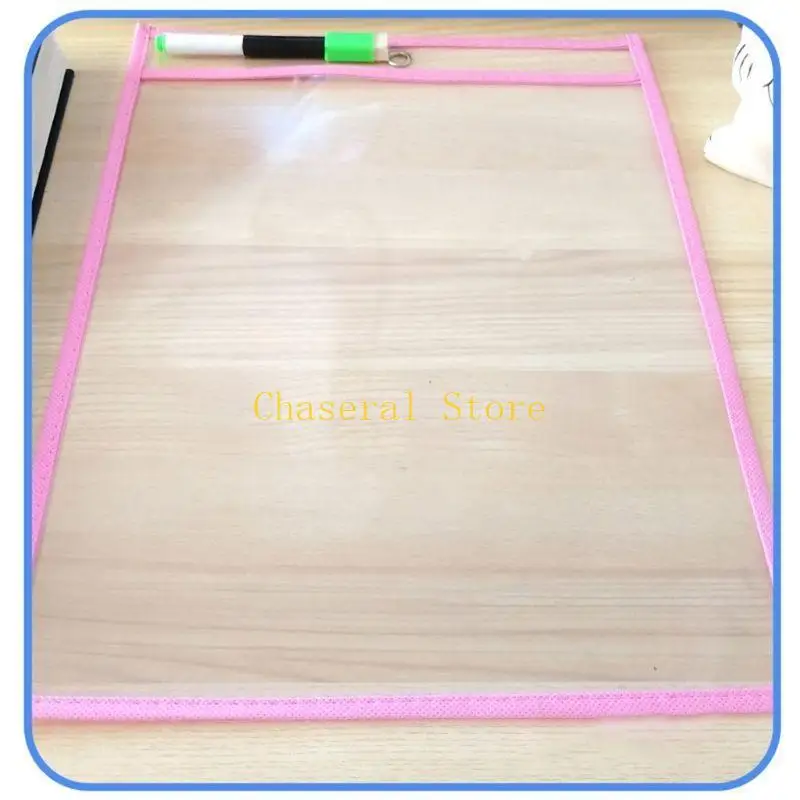 【User-friendly】 E7CE Kids Transparent Dry Brush Bag with Design Repeat Use Activity Pads Preschool Learning Board Tool for Infants.