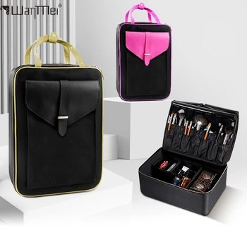 Custodia per trucco professionale da viaggio femminile di grande capacità Cassetta degli attrezzi per unghie di bellezza Valigie per organizer cosmetico per scatole di immagazzinaggio per trucco