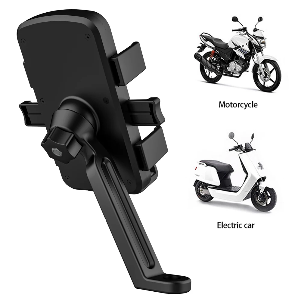 Motorcycle Phone Holder Universal Motorbike Rearview Mirror Mobile Phone Stand Mount GPS Support for iPhone Samsung Xiaomi