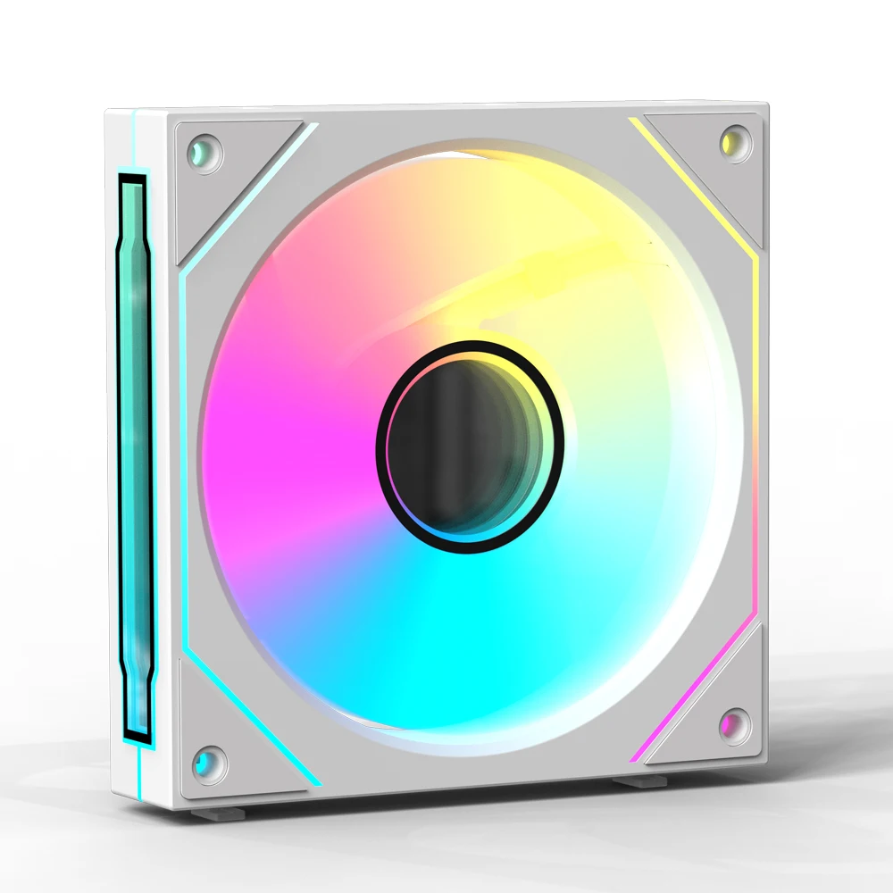 Coolcirc PC Case Fan Mirror Cycle ARGB Light 120mm 3in1 1800rpm 12v/4Pin PWM Computer Low noise Chassis Water Cooling Ventilador