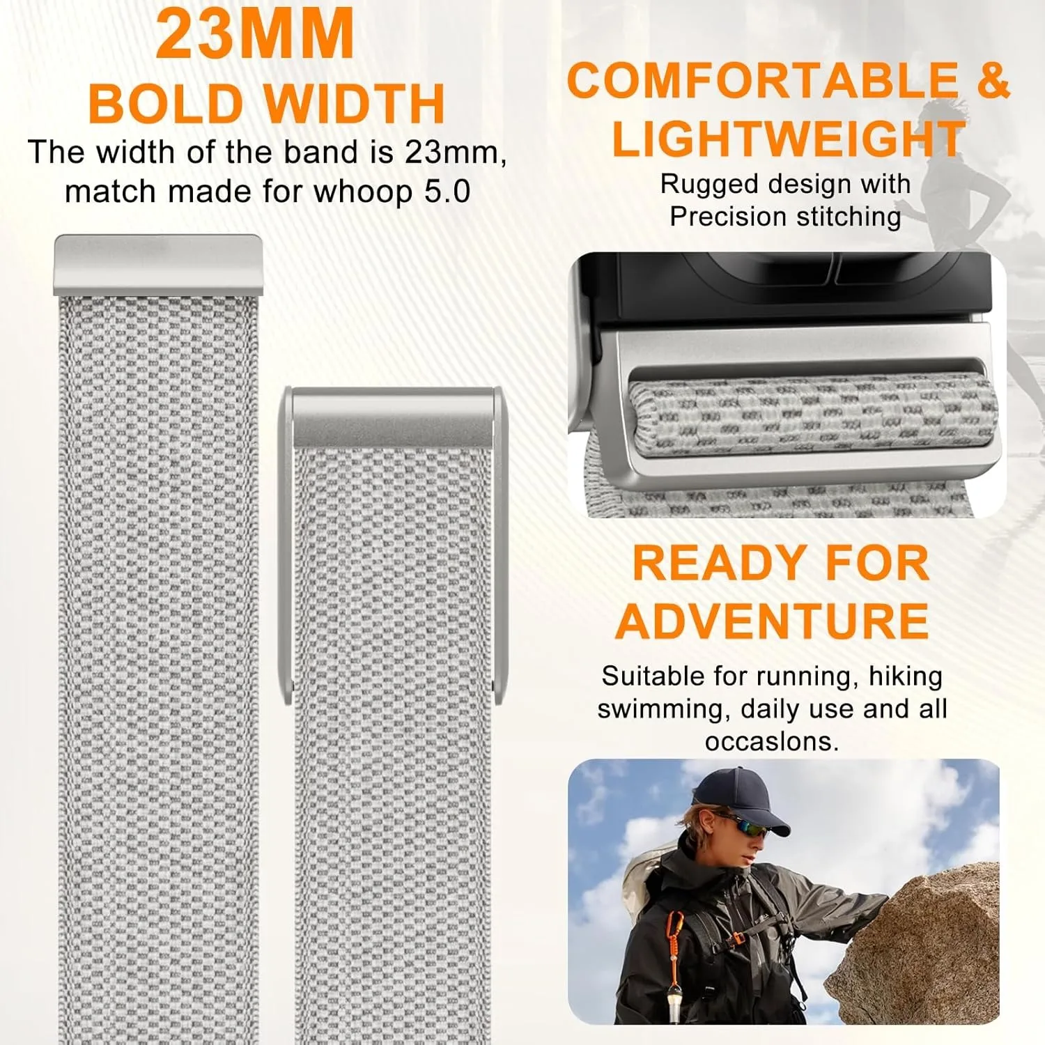 Breathable Nylon Bicep Band - Resistant Arm Strap