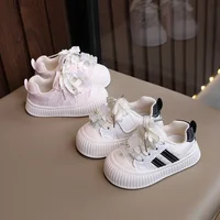 Korean Style Girls Board Shoes Spring Autumn Sneakers Children's Breathable Running Shoes Casual Student Soft Sole Kid Shoes 2