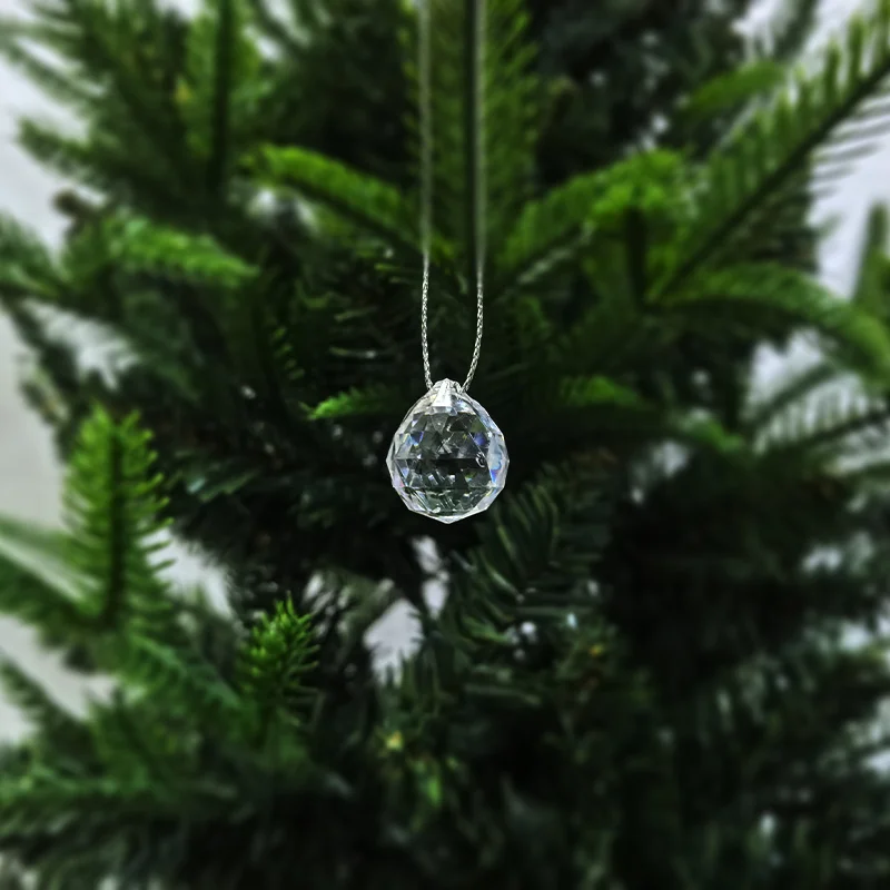 20 Stück glänzende Acryl-Kristall-DIY-Dekoanhänger, Weihnachtsschmuck, Feiertags- und Heimdekorationen – Detail 7
