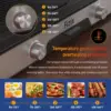 Griddle Nonstick 1600W,Electric Griddle for Indoor and Outdoor,Adjustable Temperature Controls,Griddle Pan Electric for Pancakes 3