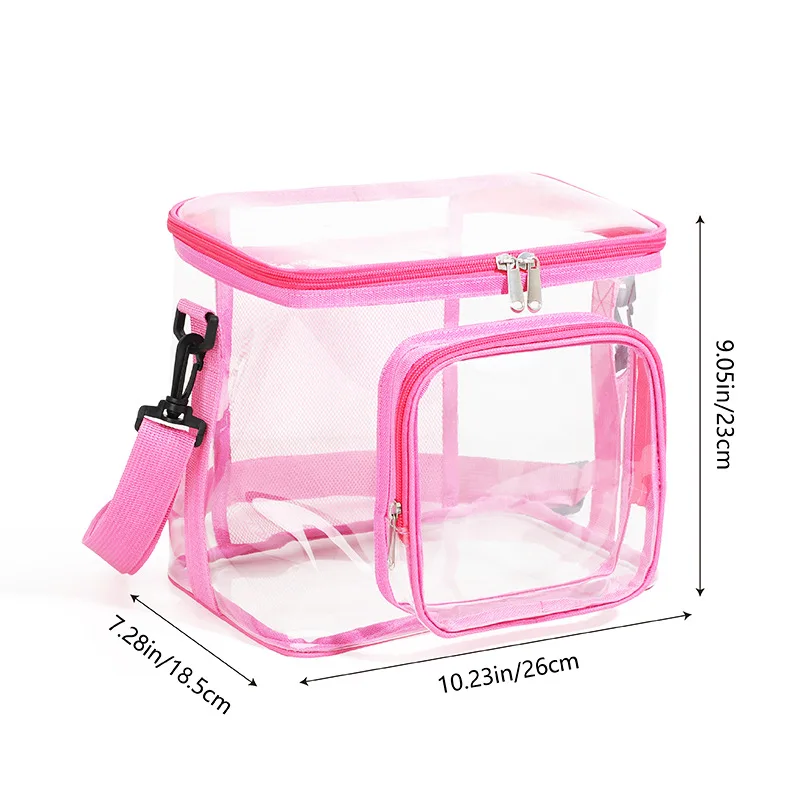 transparent 15L Picnic Bag square large capacity Men Women Lunch Bag Office Outdoor Camping Picnic Beach storage bag Waterproof
