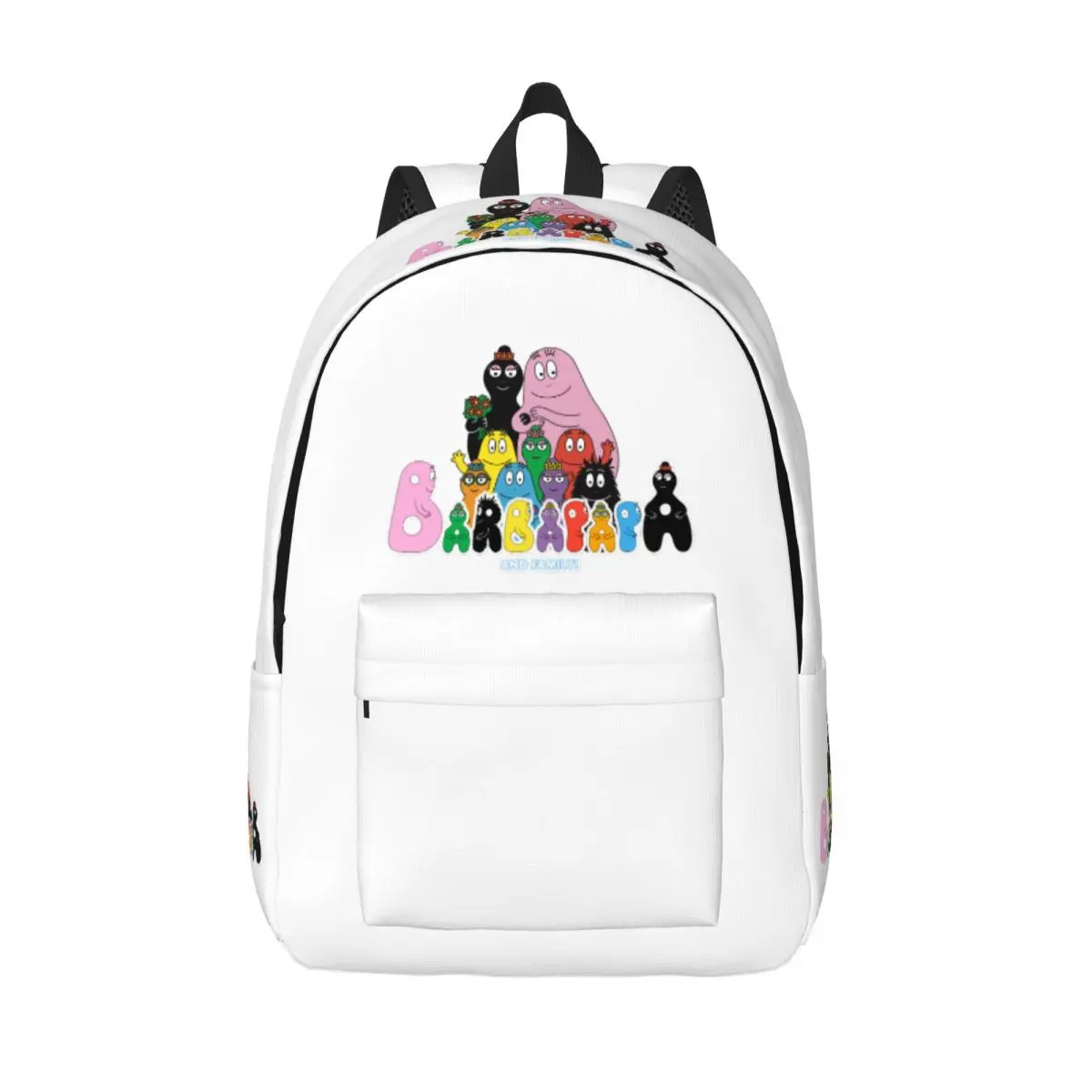 

Cartoon Barbapapa Family Cool Backpack Durable Student Business Daypack for Men Women Laptop Canvas Bags