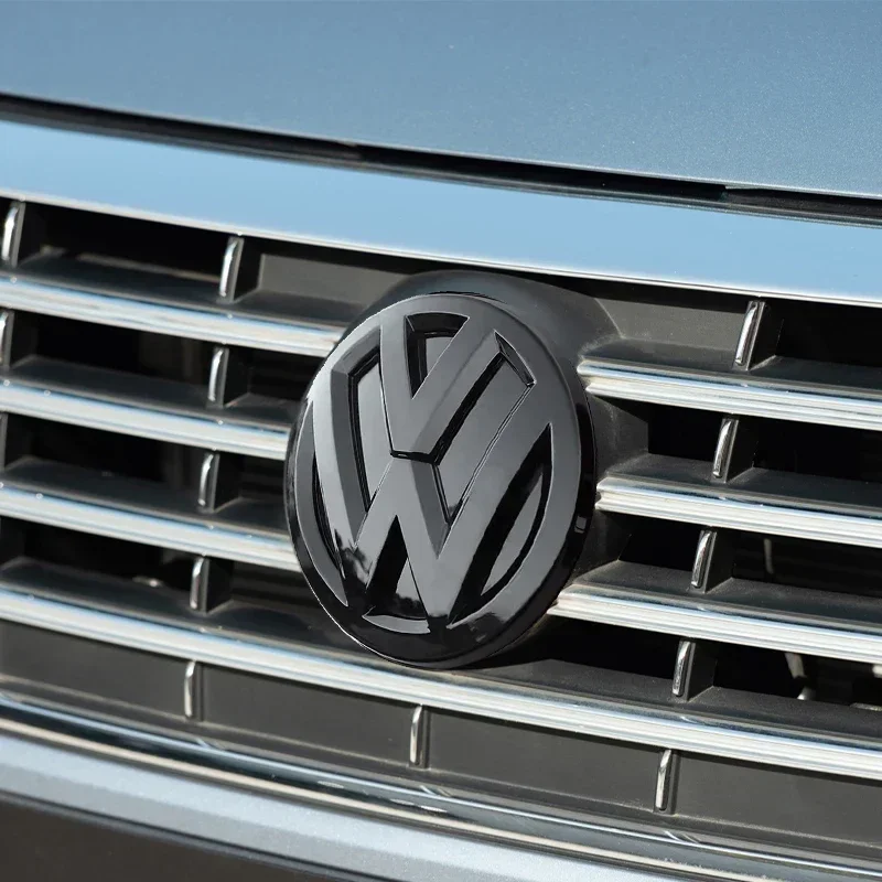 폭스바겐 VW 신형 2개 자동차 전면 그릴 배지 교체 엠블럼 자동차 로고 스티커 폭스바겐 VW 골프 5 MK5 GTI 129mm X 1용