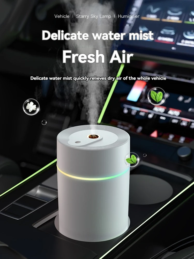 New Star Projection Car Humidifier Portable Small Large Fog Volume Home Bedroom Aromatherapy Atmosphere Light Humidifier air humidifier