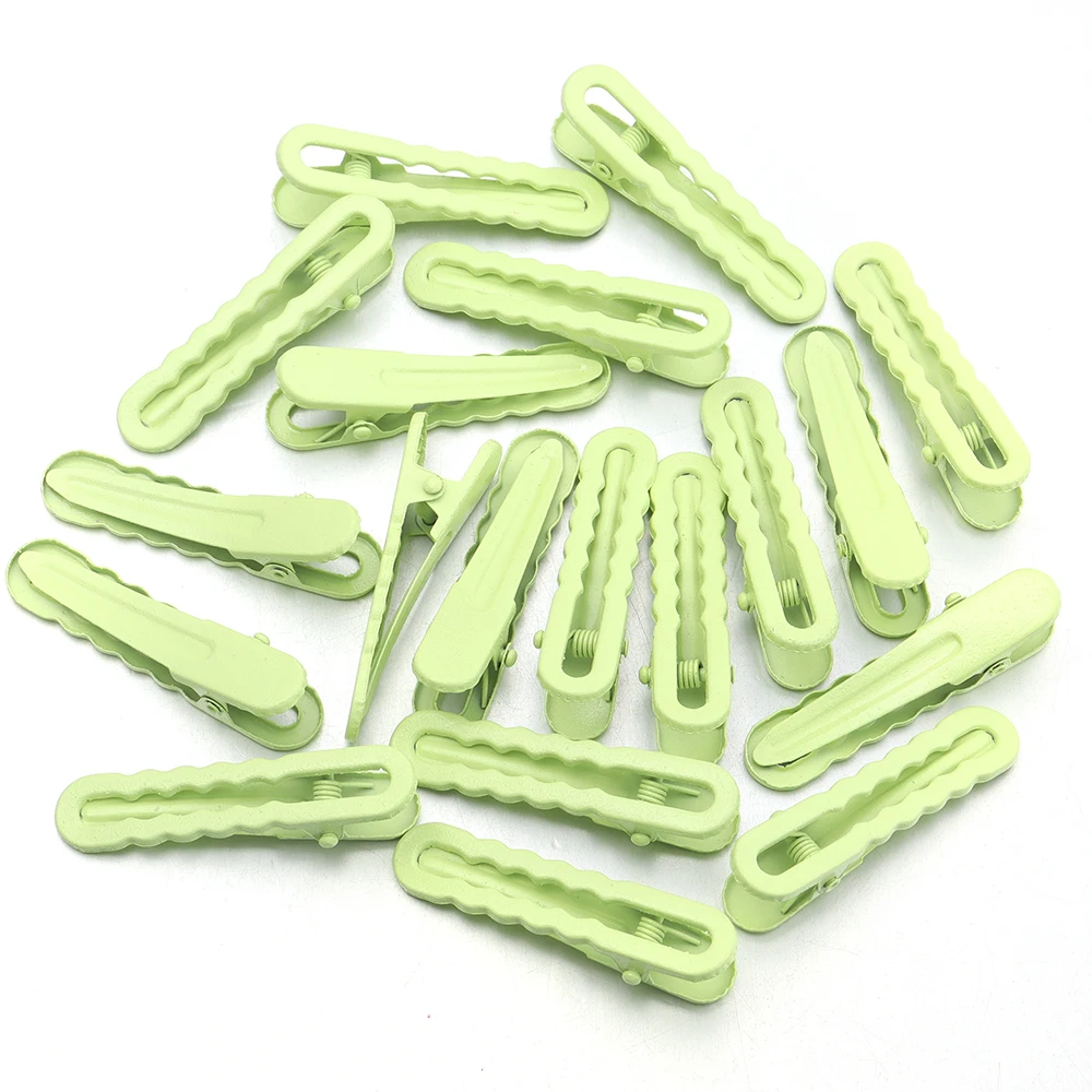 30 Stück 5cm Bonbonfarbene Haarspangen Metall-Hohlwellen-Haarnadeln für Frauen und Mädchen DIY Pony-Seitenclip Make-up Haarstyling-Zubehör – Detail 12