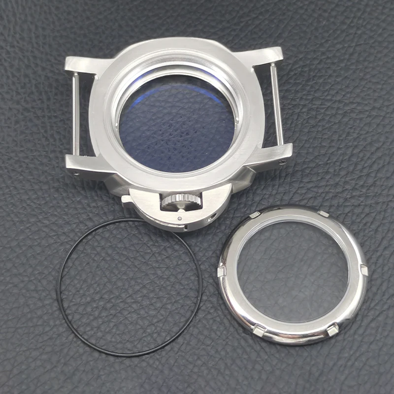 42mm Silber PNH Uhrengehäuse Transparente untere Abdeckung Passend für NH35 NH36 4R 7S26 Uhrwerk mit modischer Lünette Herrenuhrengehäuse Teil – Detail 7