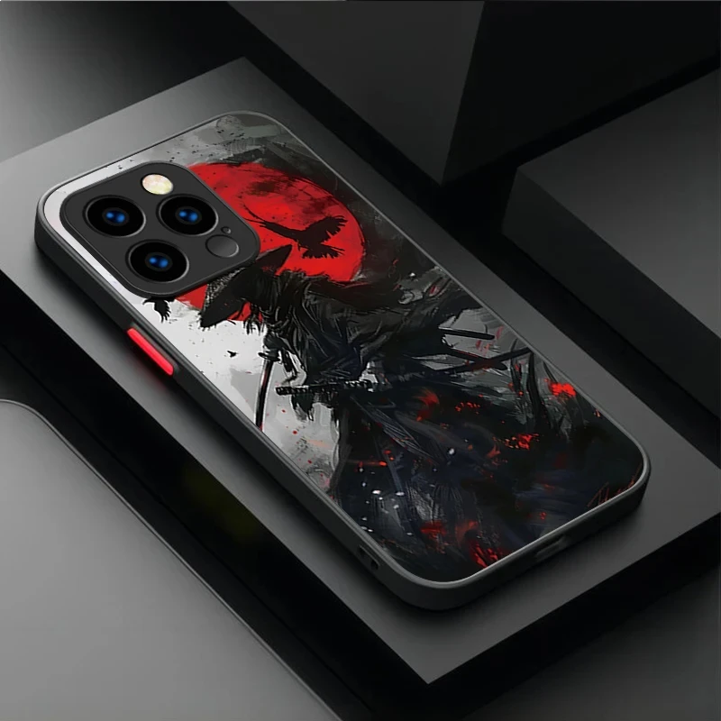 Ghost Face Samurai Shockproof Bumper Case - Japan-Inspired Design