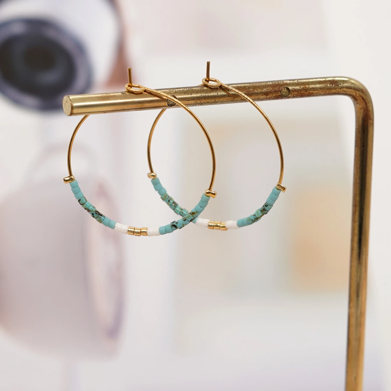Go2boho серьги-кольца для женщин 316L нержавеющая сталь серьги Miyuki Бусы Ручной Работы Бохо ювелирные изделия Новые в моде