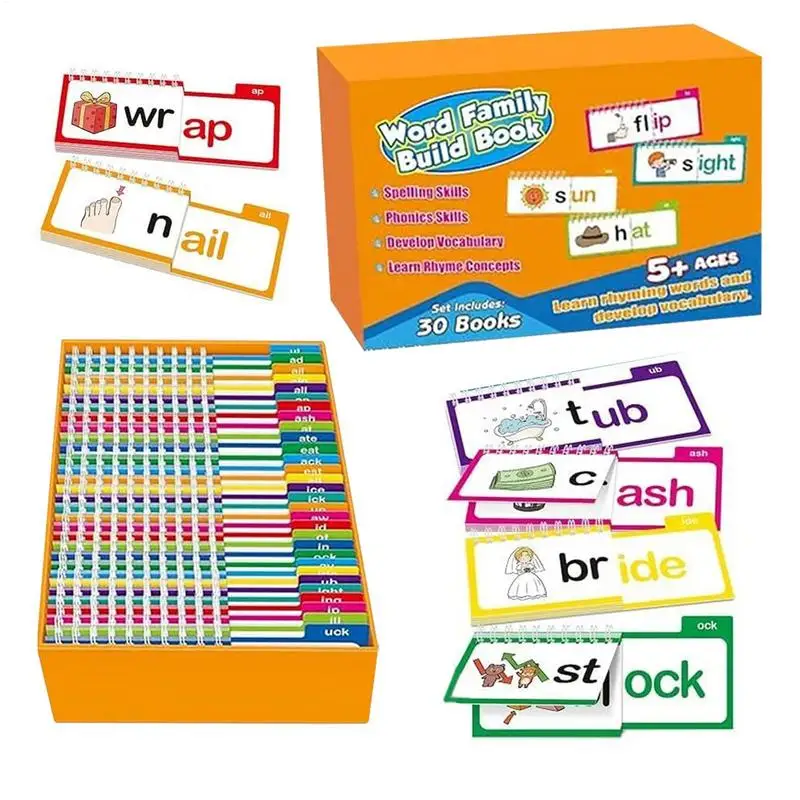 NEW Reading Book 30 Read And Rhyme Build Books Word Family Build  Books Flash Cards Vocabulary Cards Educational Reading