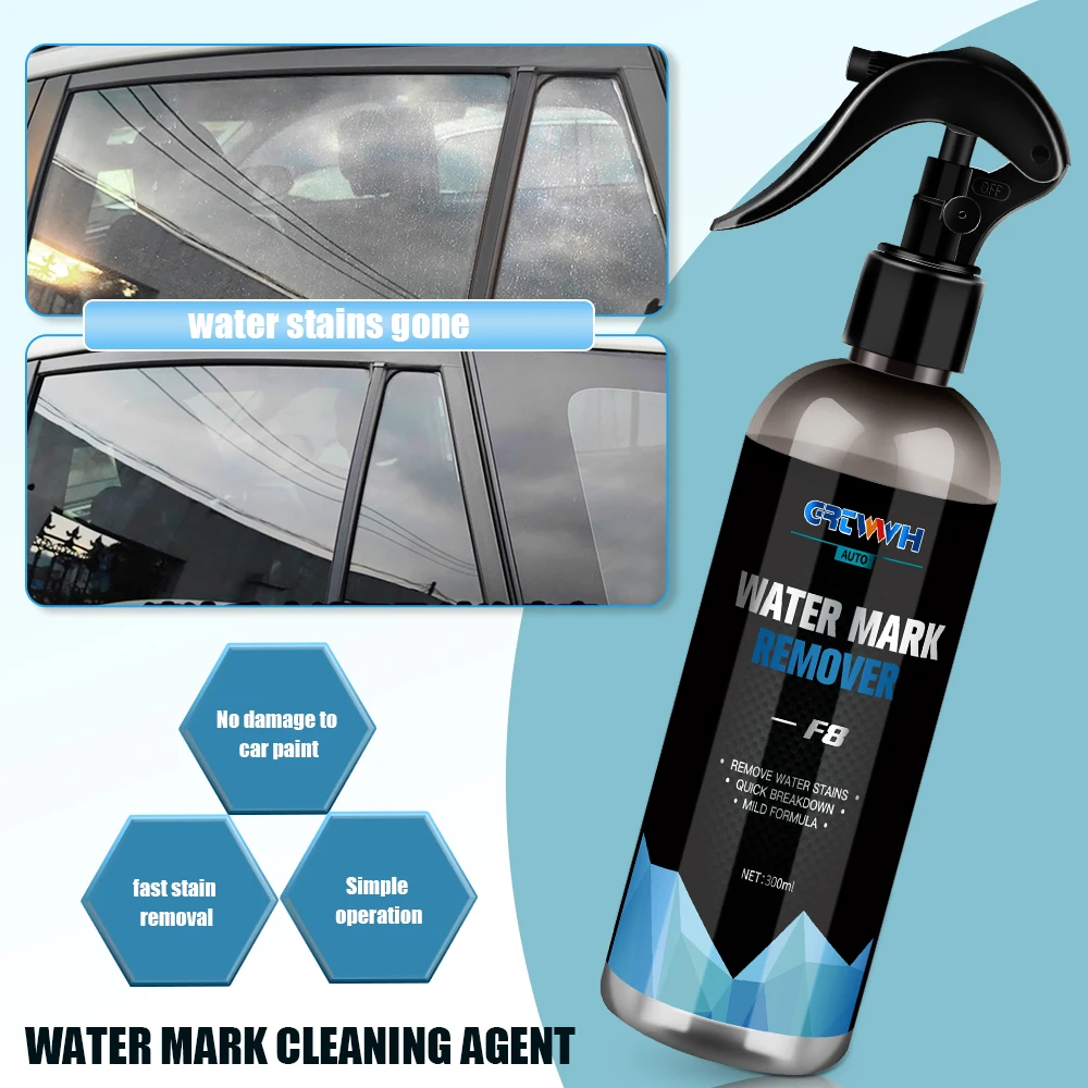 50/100/300ML Car Water Mark Cleaner Auto Plastic Chrome Parts Scale