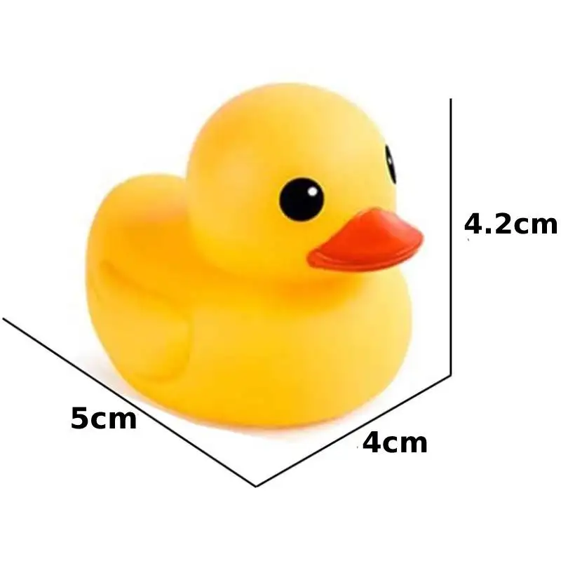 10pcs Preschool Bath Toys Mini Rubber Ducks Squeak Float Ducks Baby Bathtub Shower Toy Gift for Toddlers Kids Boys Girl Birthday 6