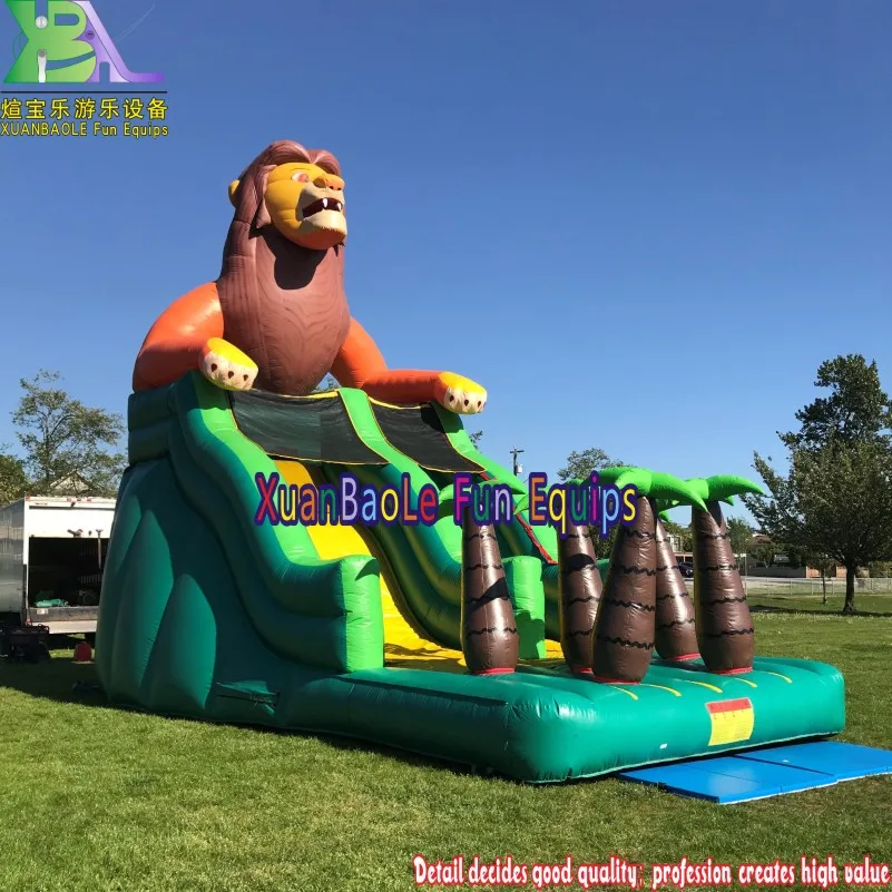 

Jungle Animal Inflatable Slide Lion King Inflatable Bouncy Slide