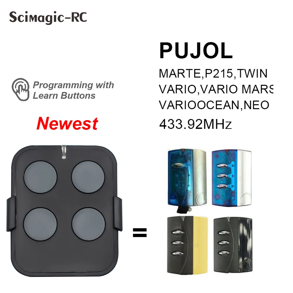 Door Controller Transmitter, Garage Control Pujol, Pujol Remote Control