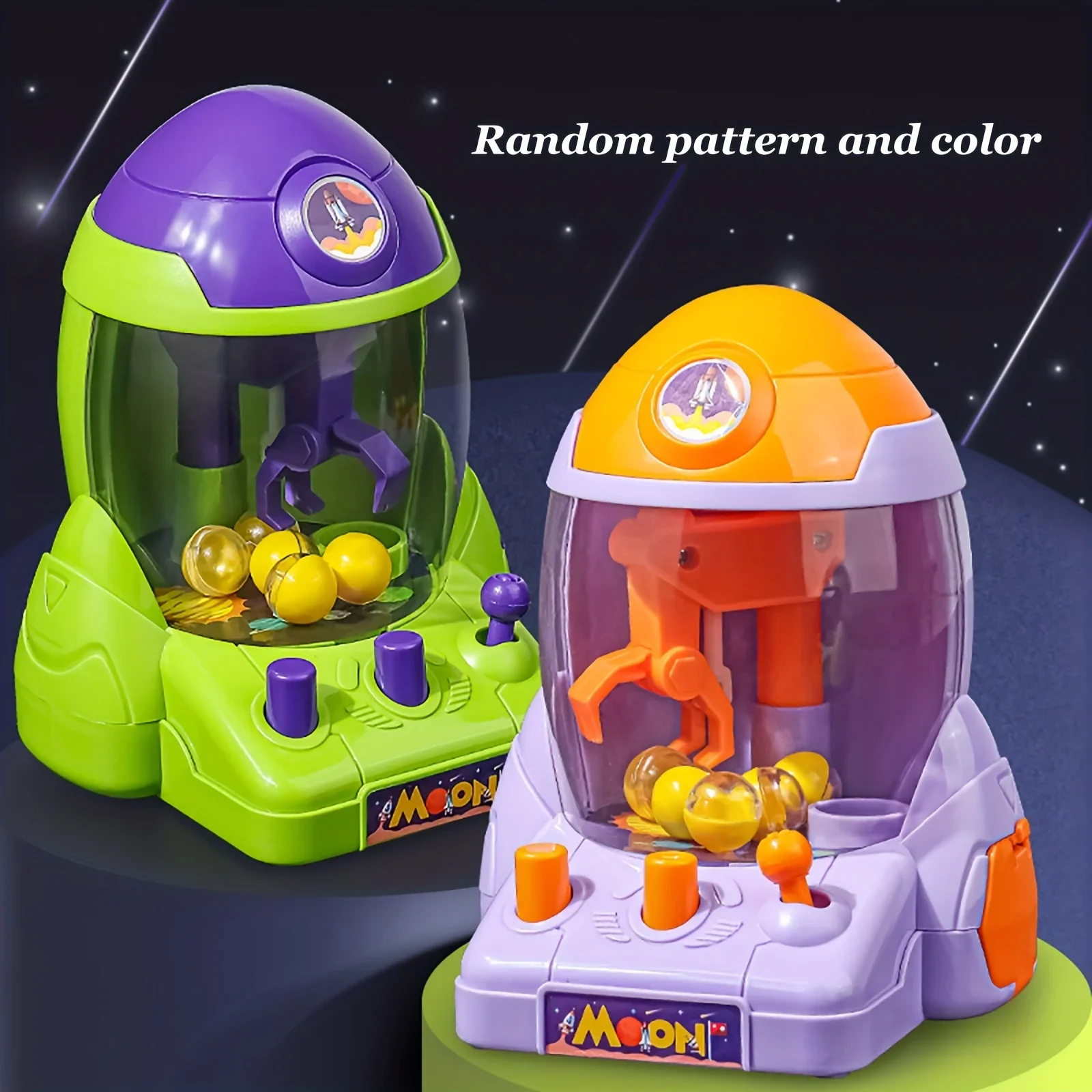 Children's Ball Catching Machine Mini Claw Machine Space Rocket Game Machine Children's Toys Parent Child Puzzle Grabbing Fun 2