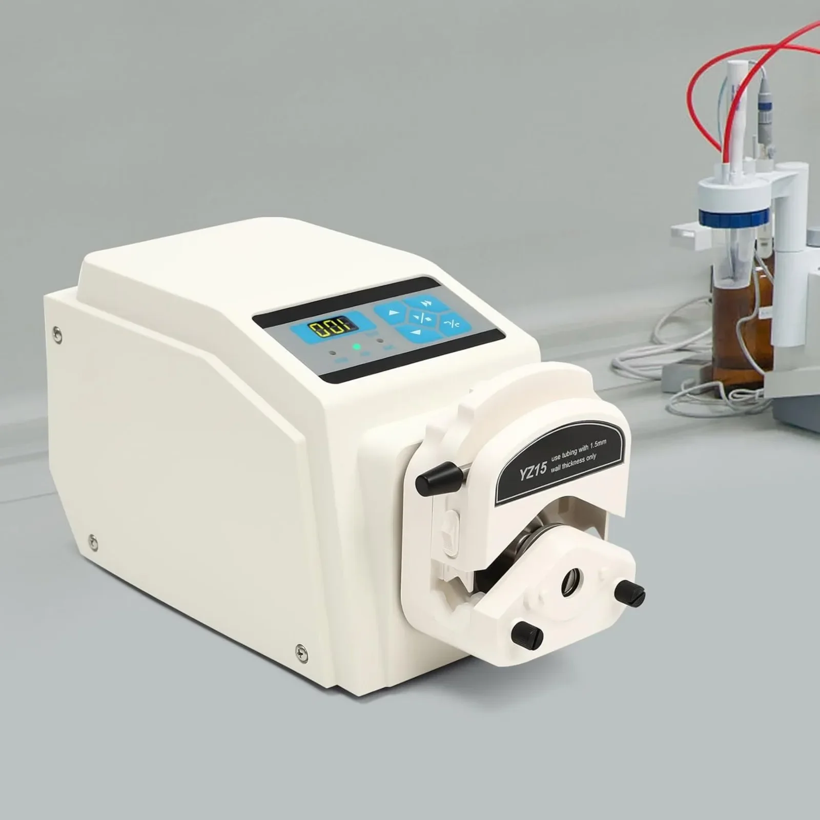 YZ15-13A Variable Speed Peristaltic Pump with Pump Head,Industrial Variable Speed Liquid Metering Pump, Flow Rate 0.07-380m/min