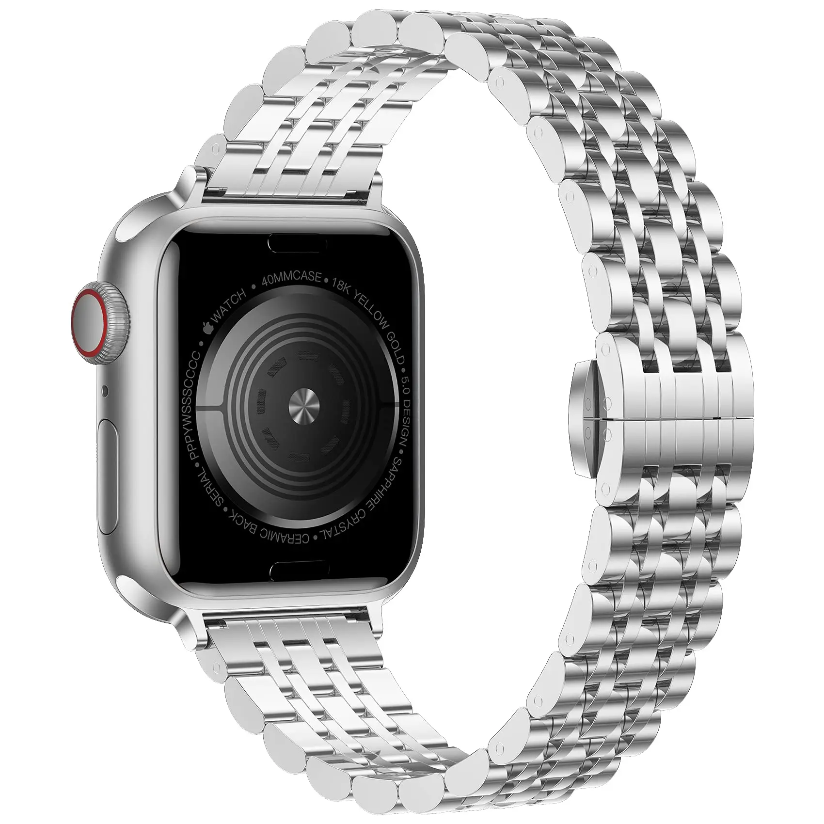 

Ремешок из нержавеющей стали для Apple watch band 44 мм 40 мм 41 мм 49 мм 45 мм 38 мм 42 мм, браслет correa iWatch series 8 7 SE 6 5 4 3 ultra