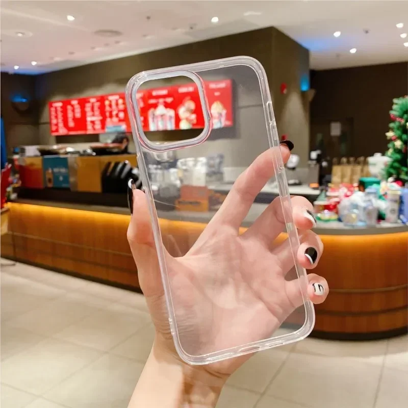 thumbnail image 1 of Clear TPU Case for iPhone 15 14 Slim Transparent Phone Cover for 13 11 Pro Max 12 Mini X XR XS MAX 6 6S 7 8 Plus SE 2022 SE2020, 1 of 5