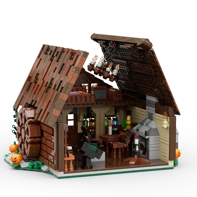 MOC Halloween Magic Pumpkin Witch Sanderson Sister's Cottage House