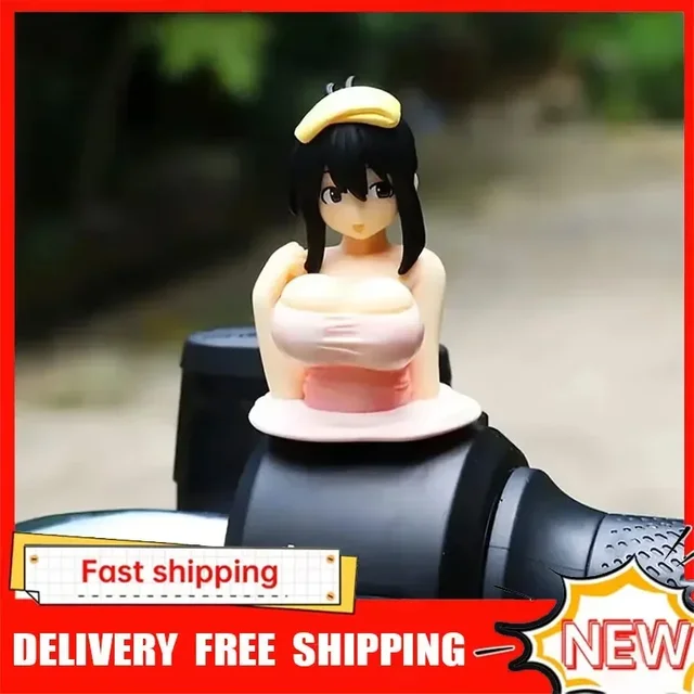 New 1/2pc Sexy Anime Shaking Boobs Console Dashboard Interior Accessory Girls Boys Adult Figure Collection Model Doll Toys 1