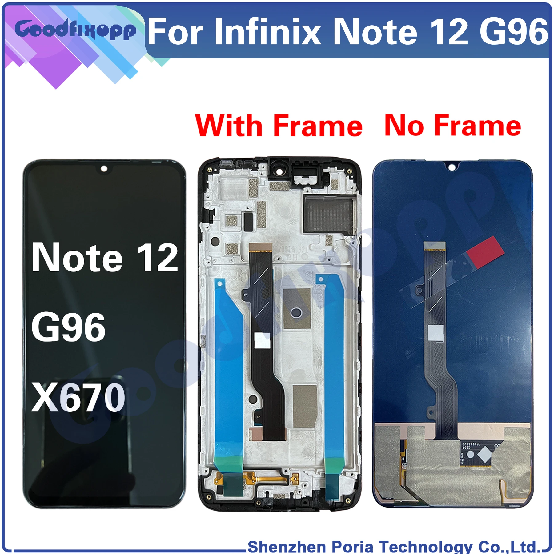 For Infinix Note 12 G96 X670 LCD Display Touch Screen Digitizer Assembly  For Note12 Turbo Replacement - AliExpress