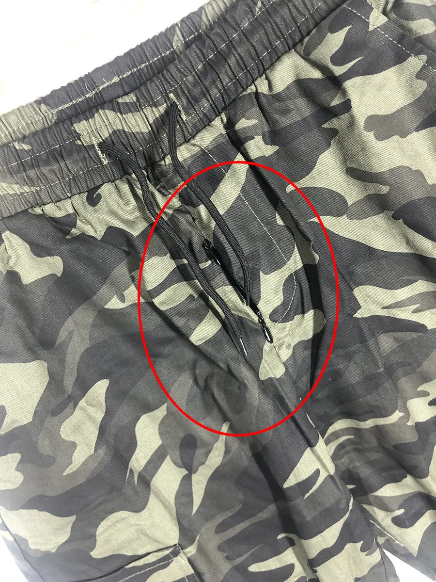 Men leggings Men's Outdoor Sex Shorts summer camouflage shorts pants sexy zippers open croch male trousers clothes open leggings