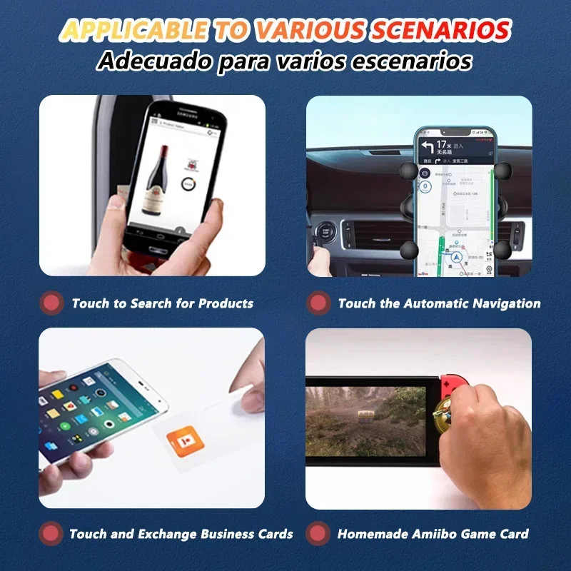 DIY Stickers 5YOA NFC Tag Sticker 13.56MHz 213 Stickers Ntag213 RFID NFC enabled phones IoT Personal Automation Shortcuts Share 215 216