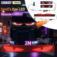 Devil Eye Soft Foldable Remote Control Truck LED Matrix Pixel Panel Lighting Graffiti Scrolling Stickup Text Board Windshield 1