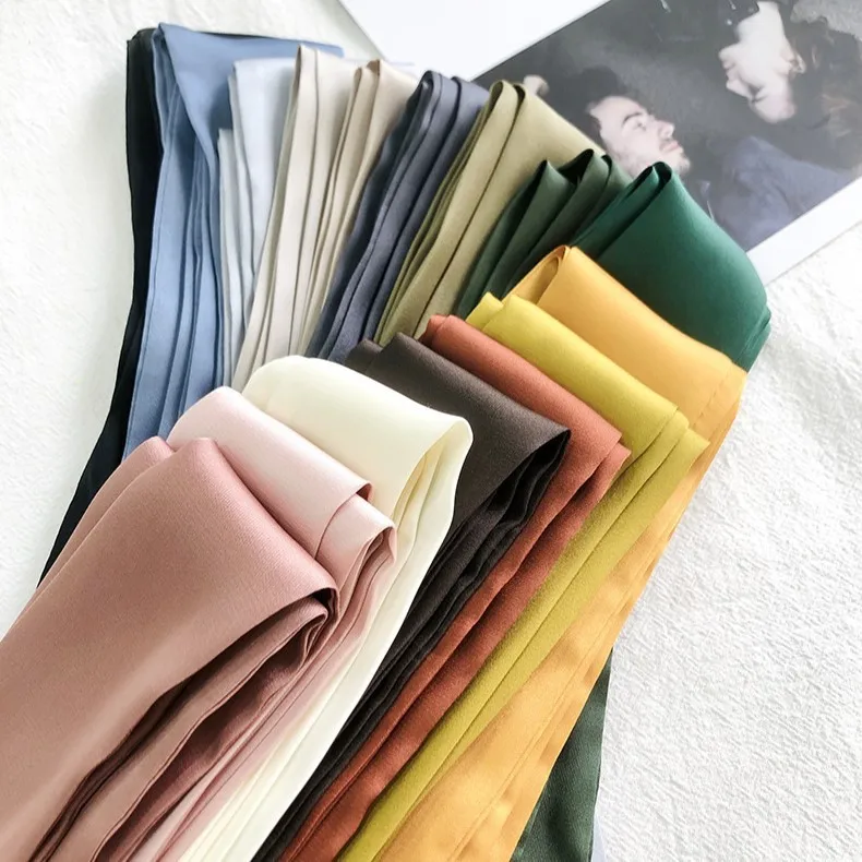 Elegant Silk Satin Hair Scarf and Fashion Accessory