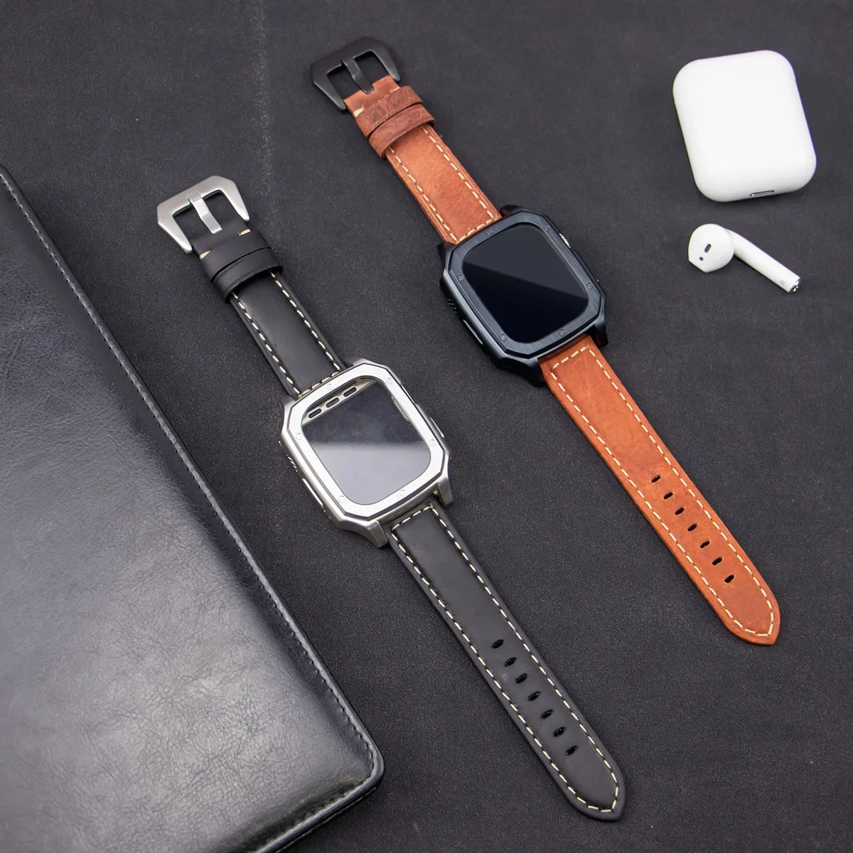 Leather Strap Case For Apple Watch Ultra 49mm ULTRA Band