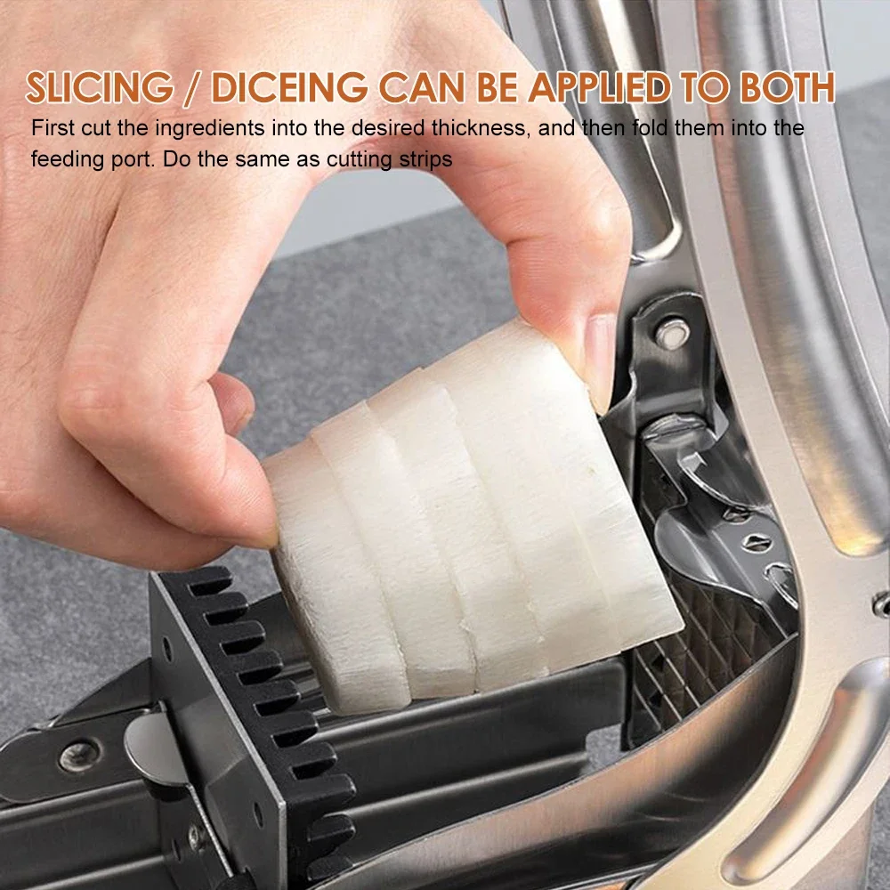 Vegetable Slicer French Fries Cutter Machine Potato Slicer Potato Cutter Kitchen Manual Gadgets