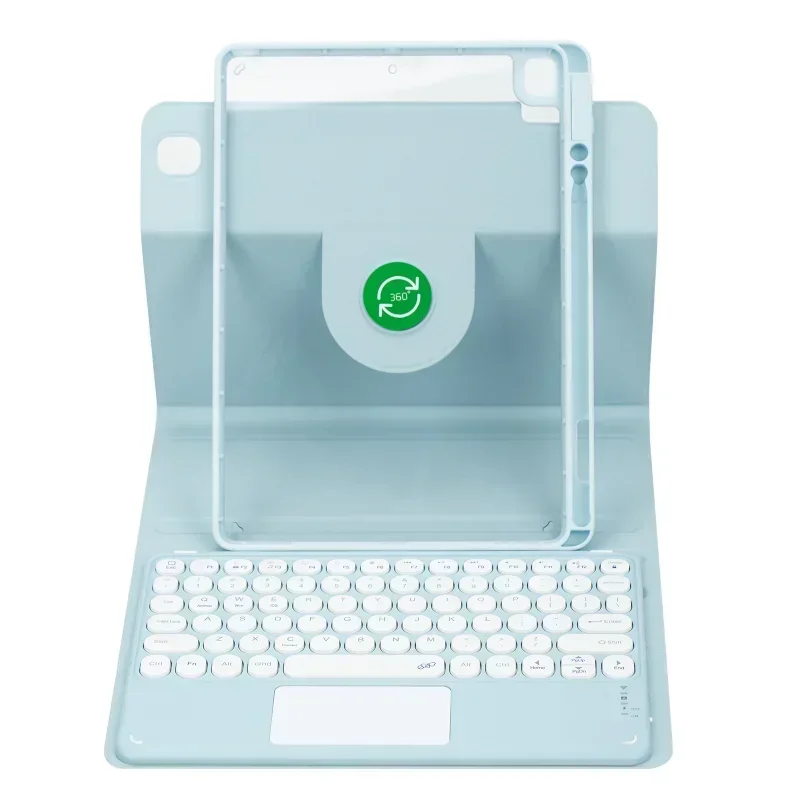 Touchpad Keyboard Case with 360° Rotation and Pencil Slot