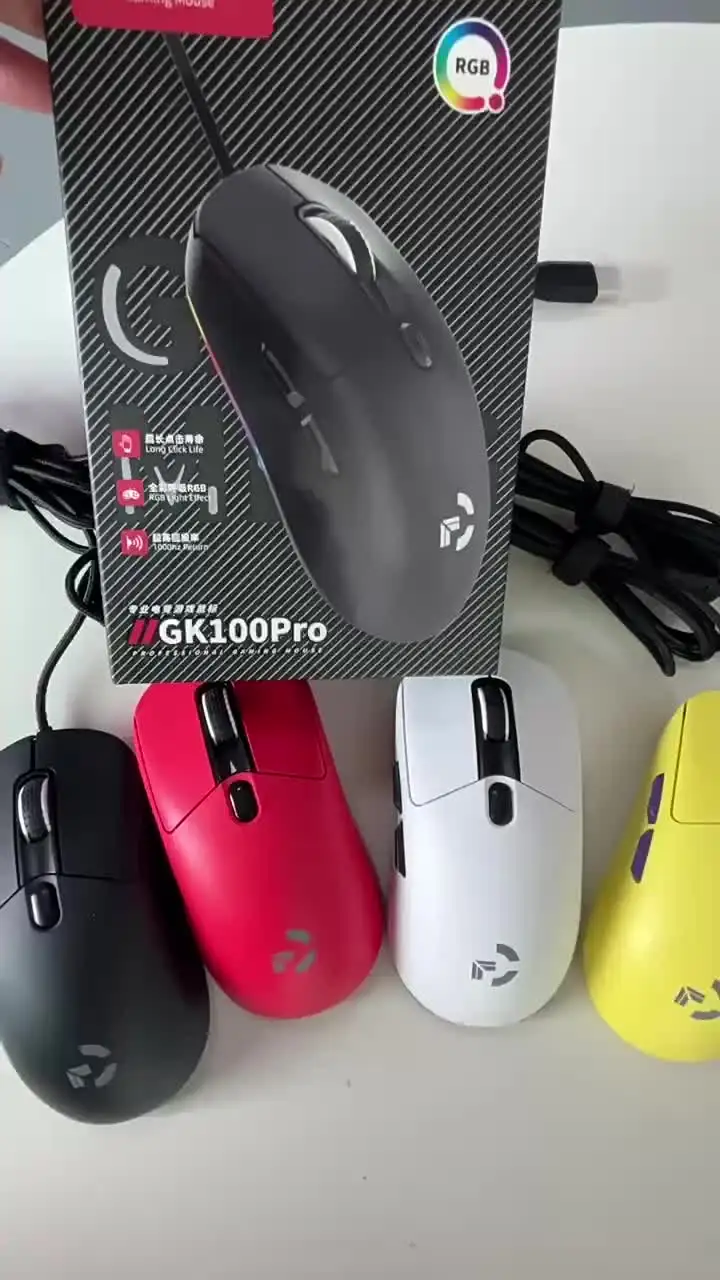 Wired Game Mouse 6 Levels DPI Adjustable Up to 12800DPI Instant