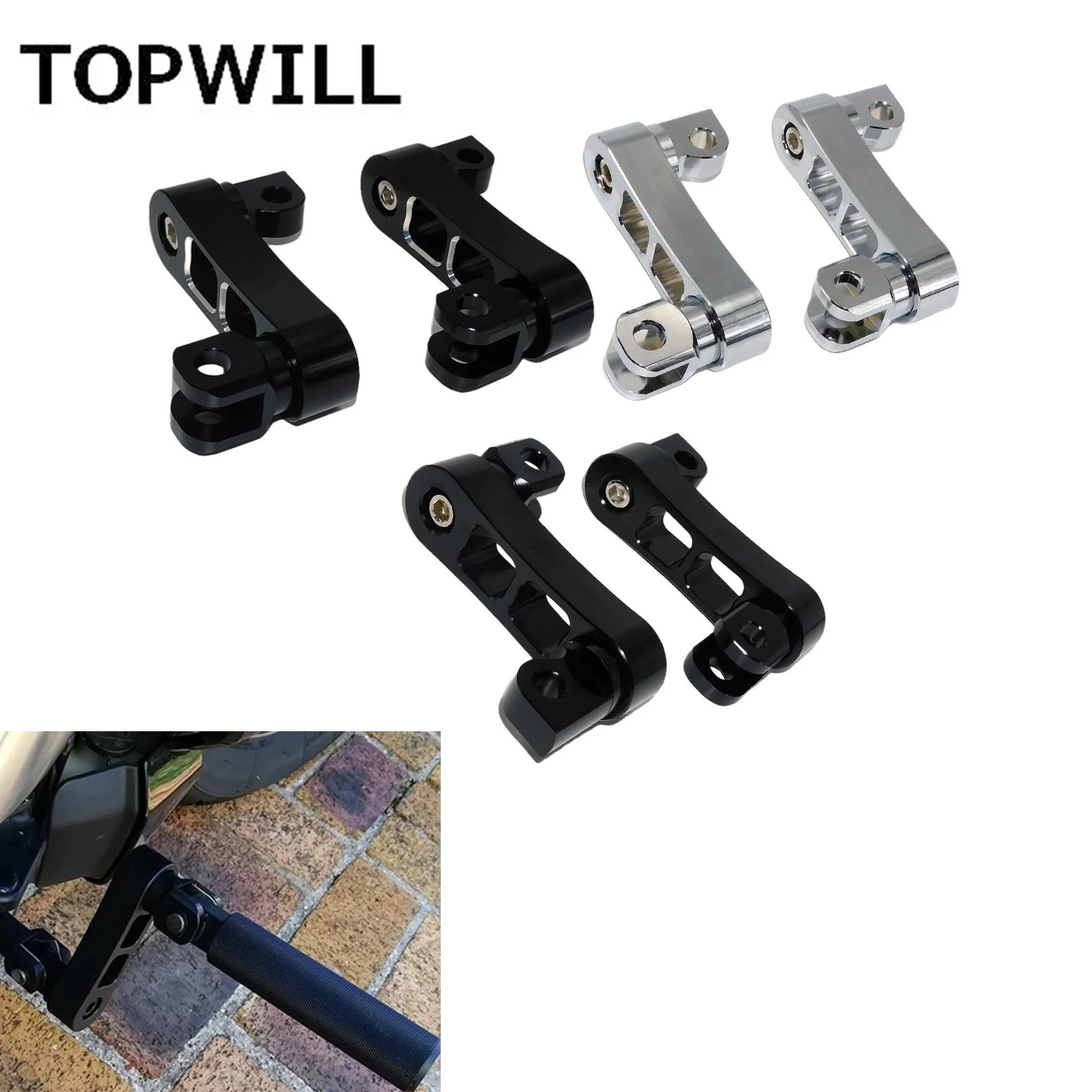 Motorcycle Passenger Foot Extension Motorcycle Passenger Foot Pegs