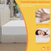 10 Inch Twin Mattress, Gel Memory Foam Twin Size Mattress, Pressure Relieving, Cooling Gel Foam, Twin Mattress in a Box, White 4