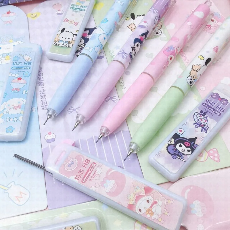 0.5mm Sanrio Hello Kitty Automatic Pencils for Students Anime Cute Cartoon  Mechanical Pencil Shaker Pen School Office Stationery - AliExpress