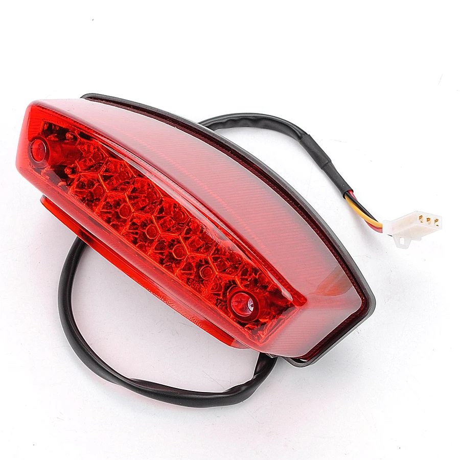 ATV Rear Taillight Brake Lights Driving Lights LED 12V 3 Wires For Suzuki QuadSport Z250 (LT-Z250) 2004 - 2010