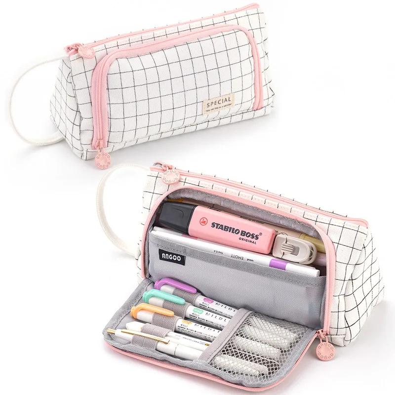 

Pencil Case School Supplies Multi Layer Large Student Pen Kawaii Storage Bag Pen Pencil Bag Office School Cute Stationery