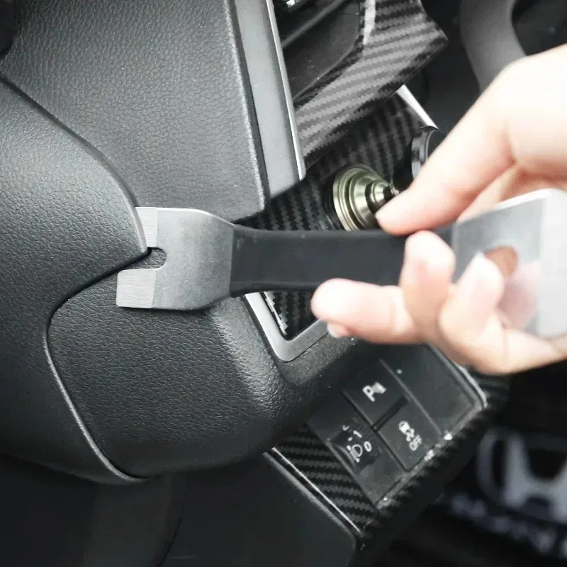 Stainless Steel Car Clip Pry Tool Scratch-Free Auto Trim Removal Tool Set Dashboard Door Panel Fastener Disassembly Car Repair