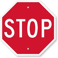 Stop Warning signs