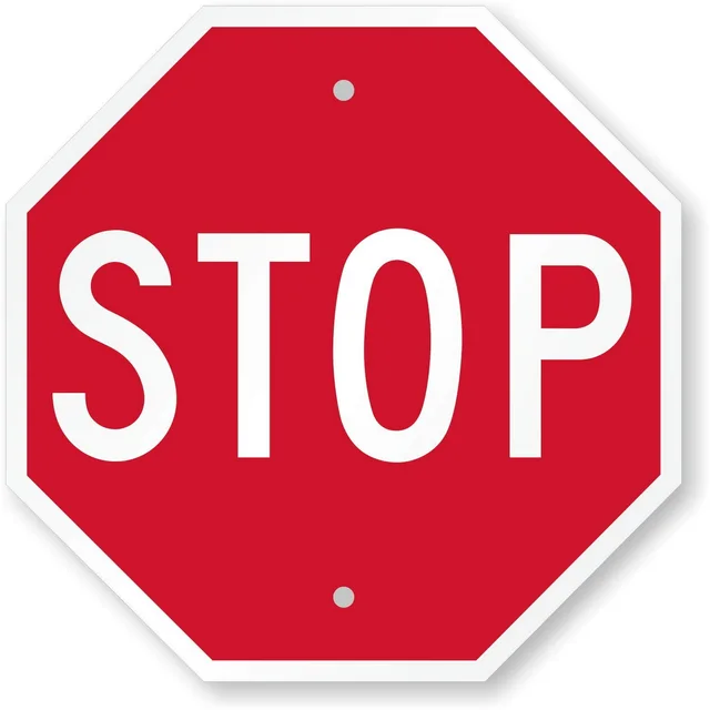 Stop Warning signs
