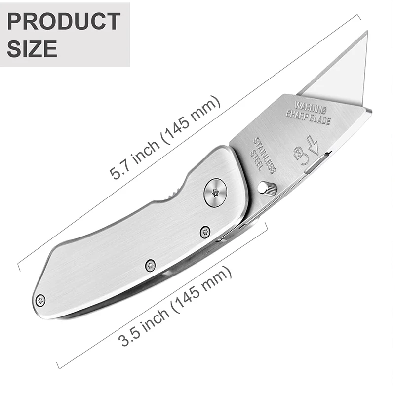 Utility Knife Folding Knife Aluminum Plastic Handle Pocket Cable Cutter  Heavy Duty Cut Carpet Knife Blade With Lock Portable Set - AliExpress